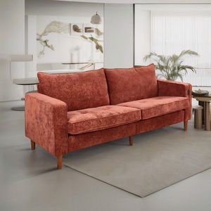 Light Brown Corduroy Modern Style Solid Color Multi-Person Sofa for Living Room Includes USB Interface - Product Image 4