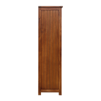 Armoire convertible traditionnelle en bois massif laqué brillant, 5+ tiroirs, 6 étagères, porte à panneaux, pour salle à manger/salon, personnalisable 1