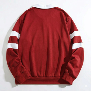 Fashionable Knitted Custom Men Solid Vintage 240g Breathable Cotton Loose Fit Long Sleeve Autumn Winter for <b>Shirts</b> - Product Image 2