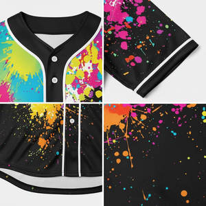 Camiseta de Béisbol Personalizada con Botones, Uniforme de Equipo Sublimado con Logotipo, Fabricante OEM - Product Image 5