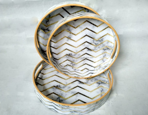 Top Selling KAMRAN <b>Round</b> Wooden <b>Serving</b> <b>Tray</b> with Customizable Size & Logo for Home Hotel Restaurant Use-Premium Quality - Product Image 5