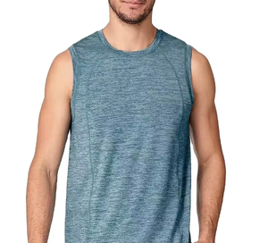 Débardeur de sport pour homme, extensible, uni, personnalisable, séchage rapide, respirant et confortable, très demandé - Product Image 4