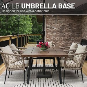 Base per Ombrellone da 40 Libbre, Resistente, per Tavolo da Patio, Base Pesante Premium per Uso Esterno - Product Image 2