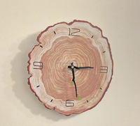 Jam Dinding Kayu Quartz Terbaru Kalender Tanggal Hari Nama Jarum Desain Industrial Bahasa Dapat Disesuaikan Dekorasi Ruang Tamu