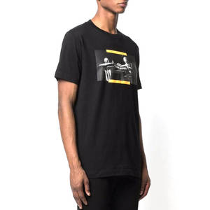 เสื้อยืดโอเวอร์ไซส์พิมพ์ลายสกรีนผ้าแคนวาสสั่งทำขายส่งสำหรับผู้ชาย ผ้าโพลีเอสเตอร์คอตตอนพรีเมียม แขนสั้น กันยับ ใส่สบายสำหรับฤดูร้อน น้ำหนัก 380 กรัม - Product Image 2