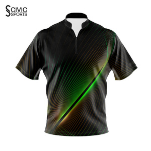 <b>Bowling</b> Jersey Uniform Names Custom Team Numbers Digital Sublimation Printing 100% Polyester - Product Image 3