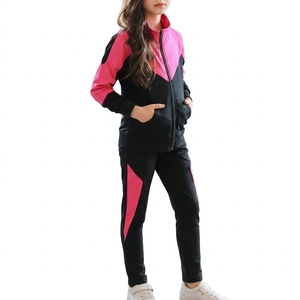 Conjunto Deportivo para Niñas con Bloques de Color, Chaqueta con Cierre y Cuello Alto - Product Image 3