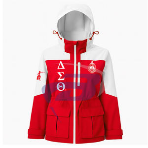 Chaqueta Impermeable Delta Sigma Theta DST Sorority, Chaqueta Deportiva con Capucha, Chaqueta Impermeable de Alta Calidad para Mujer - Product Image 2