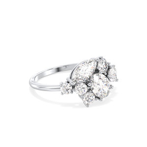 Anillos de compromiso de diamantes con certificado IGI de REYES a precio mayorista para mujer, joyería fina de oro sólido de 14K y 18K de lujo. - Product Image 3