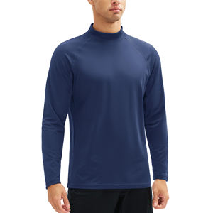 Camiseta de compresión de manga larga para hombre, de secado rápido, de spandex, para deportes, running y entrenamiento, tipo rash guard. - Product Image 3