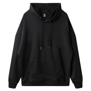 Sweat-shirt à capuche oversize pour homme en molleton de coton doux, coupe décontractée, manches longues, poche kangourou, respirant et chaud - Product Image 1
