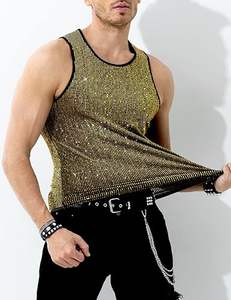 Camiseta sin mangas con logotipo personalizado para hombre – Camiseta deportiva ligera sin mangas para entrenamientos y comodidad en verano - Product Image 3