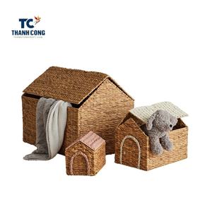 Panier à linge en jacinthe d'eau naturelle de la meilleure qualité - Product Image 5