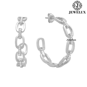 Best Quality VVS Diamond <b>Stud</b> Earrings 925 Sterling <b>Silver</b> Rhodium Plated IGI Certified for Women's Parties Gifts India Jewelux - Product Image 2