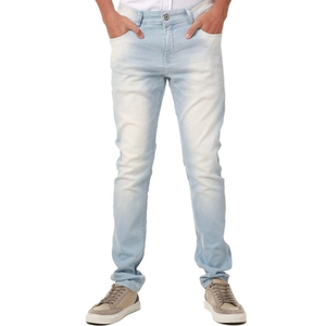Custom High Quality <b>Mens</b> Jeans New Fashion Blank Slim Solid Color <b>Stretch</b> Denim Jeans <b>Pants</b> Accept OEM Service Plus Size - Product Image 1