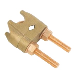 Pinces de mise à la terre pour la fixation et l'installation de la tige de terre et du fil Protection contre la foudre Pince en aluminium Fourniture OEM d'Inde - Product Image 1