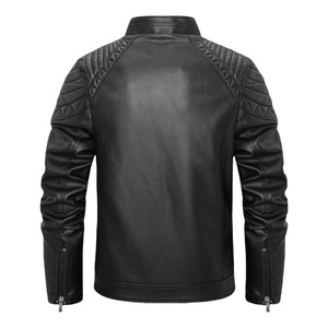 Chaqueta de Cuero PU Acolchada para Hombre 2025, con Capucha Estilo Motociclista, Resistente al Viento, Impermeable y Retardante de Llama, en Talla Europea - Product Image 3
