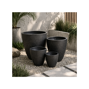 Durable Lightweight Eco-Friendly Sustainable <b>Best</b> Selling Fiberglass Flower Pots Many Sizes Garden Pots Round - Product Image 1