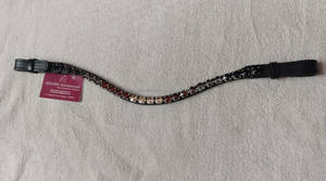 Brida de cuero genuino hecha a mano del fabricante directo y bandas de cejas de cristal a granel accesorios de productos para caballos - Product Image 5