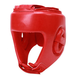 Vente directe d'usine, protection de tête de boxe de qualité supérieure, respirante, réglable, logo brodé personnalisé, cuir PU, taille personnalisable - Product Image 2