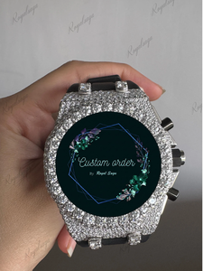 Reloj de Pulsera Lujoso para Hombre con Movimiento Mecánico VVS, Diamantes de Moissanita, Correa de Goma, Resistente al Agua, Negocios y Deportivo - Product Image 3