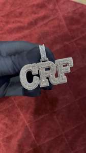 Colgante de Lujo de Plata 925 con Moissanita para Hombre, Diseño HipHop Personalizado con Letras, Certificación GCI IDGL, Regalo de Moda para Él, Amuletos - Product Image 5