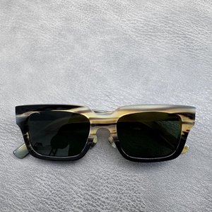 Handmade <b>Round</b> Horn <b>Sunglasses</b> Organic Material Natural Craft Style Adjustable Modern HASAN CRAFT Art & Collectible - Product Image 1