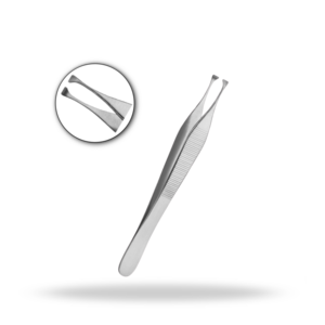 Pinza para tejidos delicados Adson Graefe, tamaño estándar, pinzas quirúrgicas oftálmicas para el manejo de tejidos finos. - Product Image 1
