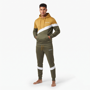 Men's Custom 3 Color Hooded <b>Jogger</b> Suit Polyester Tracksuit Regular Fit Casual Workout Two Piece Sports <b>Set</b> Wholesale - Product Image 1
