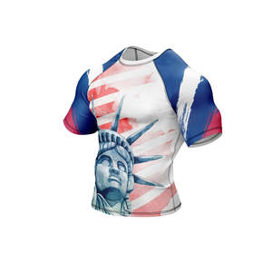 Custom Logo Printing Breathable Quick Dry Eco-Friendly Rash Guards Latest Design Men's Sports Wear Solid Color <b>Long</b> <b>Sleeves</b> - Product Image 4