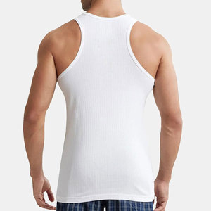 Débardeur court ample en molleton tricoté épais pour homme, en coton et polyester respirant, style streetwear décontracté, nouveauté - Product Image 5