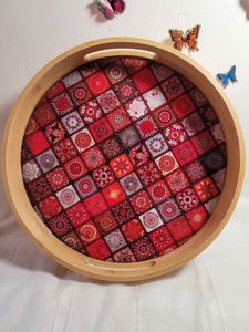 Trending Design Mango Wood Enamel Print <b>Tray</b> <b>Decorative</b> <b>Trays</b> Wood serving <b>Tray</b> Enamel Printing <b>Tray</b> at very affordable Price - Product Image 2