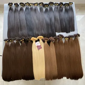 Top Selling 100% Unprocessed Raw Vietnamese Hair Cuticle Aligned Hair V Keratin Tip Hair Extensions