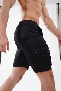 Premium Quality Cargo Short Pants with <b>Belt</b> Loops and Reinforced Stitching for <b>Work</b> and Outdoor Activities in Olive Green - Product Image 5