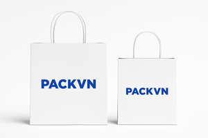 Bolsas de papel Kraft blancas de lujo impresas personalizadas-Bolsas de regalo de alimentos seguras para microondas ecológicas para tiendas de ropa y joyería - Product Image 3