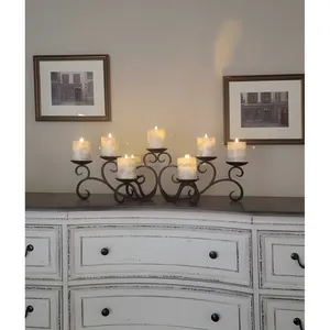 Premium Export Rustic Decorative Handmade Stainless Steel Customized Shape Digital Printing Candle <b>Holder</b> <b>Candlestick</b> <b>Holder</b> - Product Image 2