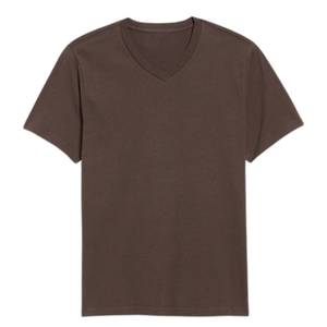 Camiseta Casual de Hombre, Cuello en V, Manga Larga, Corte Ajustado, Tejida, 100% Algodón, 200 Gramos, Color Sólido - Product Image 4
