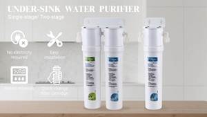 Sistema de Prefiltración de Agua de Una Etapa para Debajo del Fregadero con Cartucho de Cambio Rápido, Medios Personalizados ODM para Uso Doméstico - Product Image 4