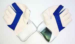 ถุงมือคริกเก็ตสำหรับเด็กคุณภาพสูง สีน้ำเงิน ดีไซน์สนุกสนาน มีหลายขนาดให้เลือก ผลิตจากหนัง - Product Image 4