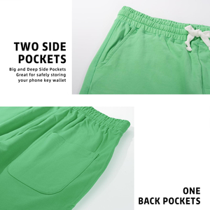 Pantalones Cortos de Felpa para Hombre, Diseño Multibolsillos, Ecológicos, 100% Algodón, Ideales para Uso Casual al Aire Libre - Product Image 3