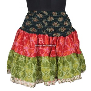Festival New Gypsy <b>Patchwork</b> Mini Rara <b>Skirt</b> Hippy Boho Stylish Multi Color Patch Cotton Mini Sexy <b>Skirt</b> For Summer Wear - Product Image 3