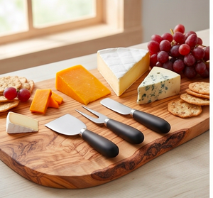 High Quality <b>Cheese</b> <b>Knives</b> <b>Set</b> Stainless Steel Elegant Black Plastic Handles Perfect For Weddings Parties Restaurants And Home - Product Image 6