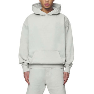 ชุดเซ็ตเสื้อฮู้ดดี้และกางเกงขาสั้นผู้ชายทรงโอเวอร์ไซส์ ดีไซน์ล่าสุด ผ้าฟลีซคอตตอน 100% ระบายอากาศได้ดี สวมใส่สบาย - Product Image 3