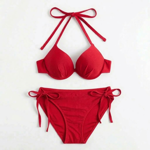 NUEVO Traje de Baño Sexy con Espalda Descubierta, Estilo Moderno, Bikini de Dos Piezas Personalizado para Chicas y Mujeres, Ropa de Playa con Cordones - Product Image 6
