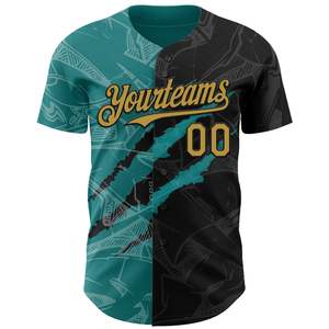 Camiseta de Béisbol Personalizada de Manga Corta con Botones, Estilo Profesional, Uniforme de Equipo, Antibacteriana, para Todas las Temporadas, 100% Algodón Orgánico, Cuello en V - Product Image 2