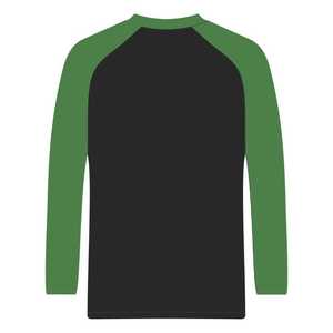 Chemise à manches longues raglan noire de la sororité Iota Phi Lambda, année de fondation 1929, manches vert émeraude, vêtements à lettres grecques, haut pour femme - Product Image 2