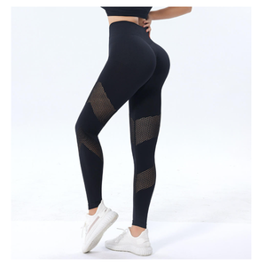 Nuevo Lanzamiento, Leggings Deportivos de Cintura Alta para Mujer, de Malla Transpirable, Sin Costuras, Efecto Levanta Glúteos, Venta al Por Mayor - Product Image 6