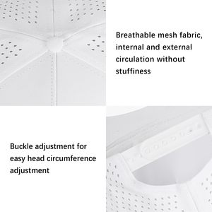 Casquette Trucker Blanche à 6 Panneaux en Maille Respirante, Réglable avec Fermeture Snapback, pour Tenue Décontractée Extérieure Printemps-Été, Unisexe Adulte - Product Image 2