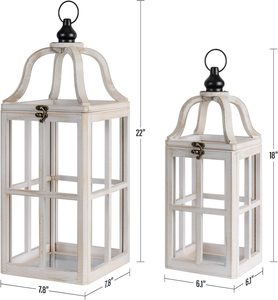 2 Piezas de Portavelas Rústicos de Madera Clásicos, Ecológicos, 2 Tamaños, para Decoración del Hogar - Product Image 2