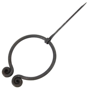Handmade Carbon Steel <b>Twisted</b> Ring Fastener Leaf <b>Shape</b> Terminal Ends-Customizable Dimensions Industrial Grade Historical OEM - Product Image 4